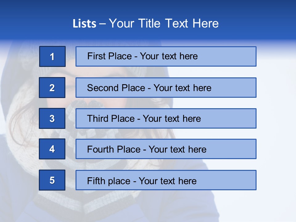 Woman Female Season PowerPoint Template