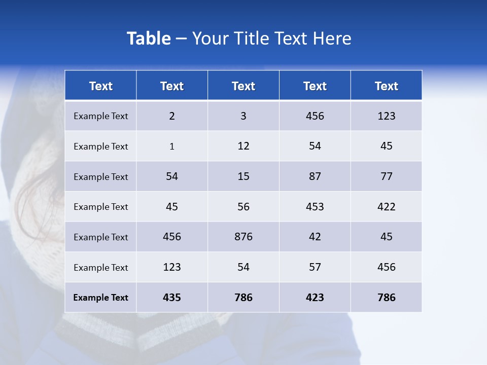 Woman Female Season PowerPoint Template