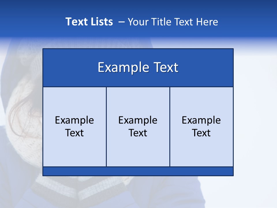 Woman Female Season PowerPoint Template
