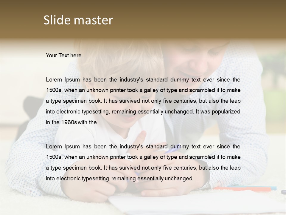 Adult Happiness Happy PowerPoint Template