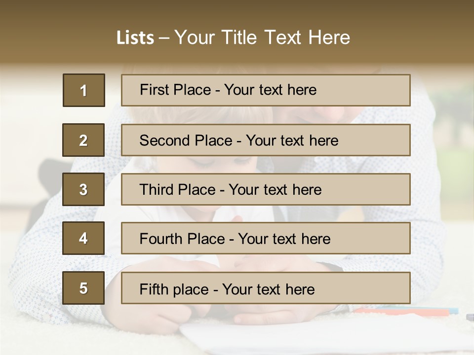 Adult Happiness Happy PowerPoint Template