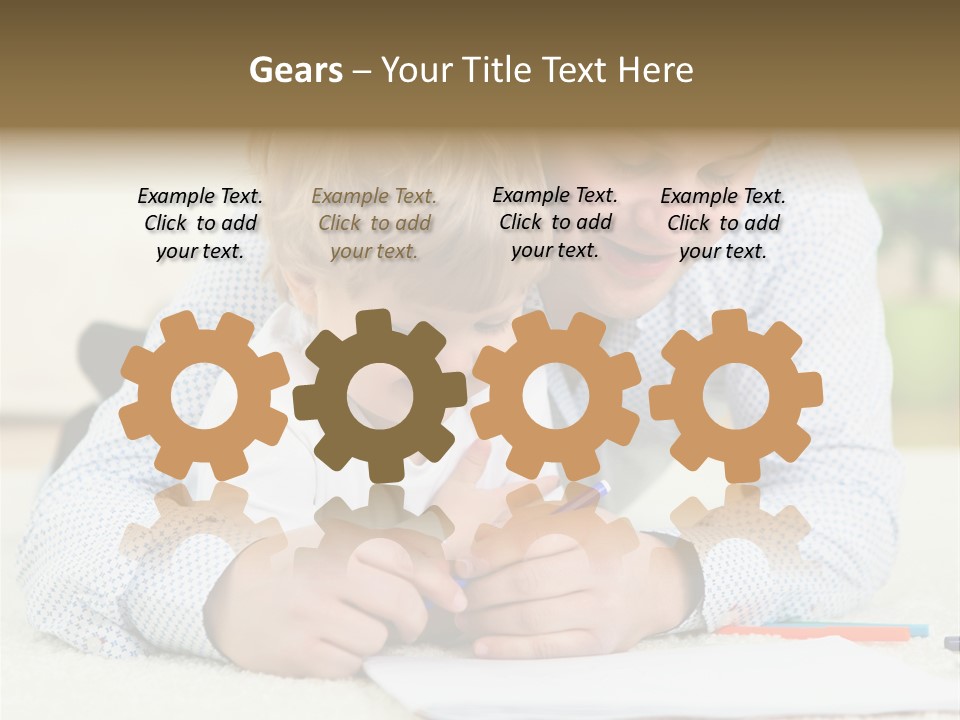 Adult Happiness Happy PowerPoint Template