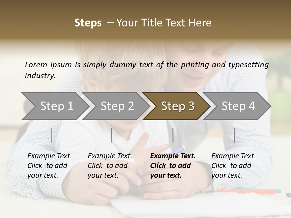 Adult Happiness Happy PowerPoint Template