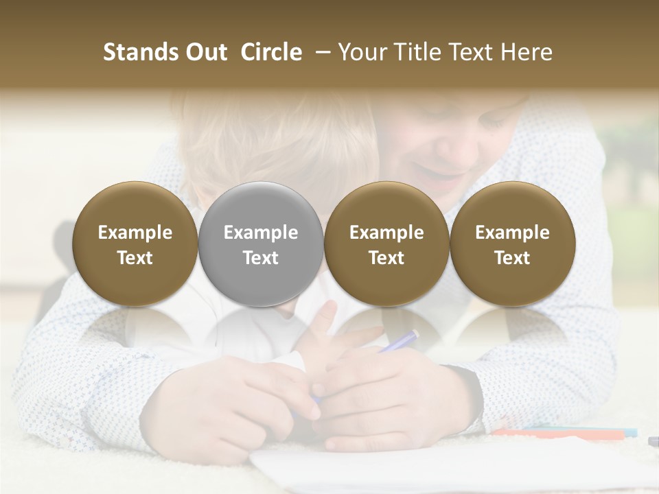 Adult Happiness Happy PowerPoint Template