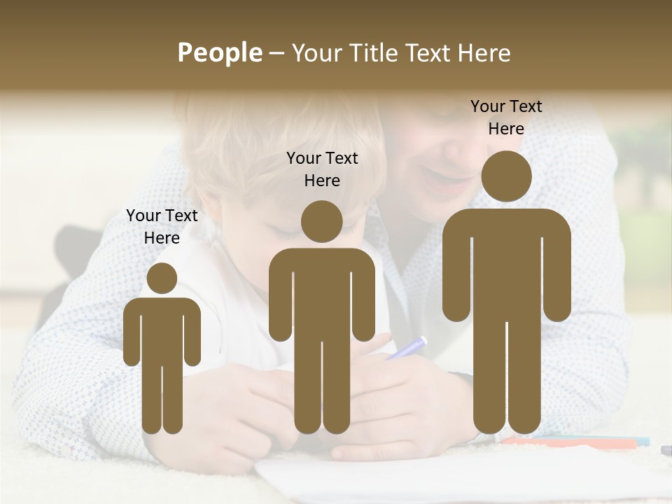 Adult Happiness Happy PowerPoint Template