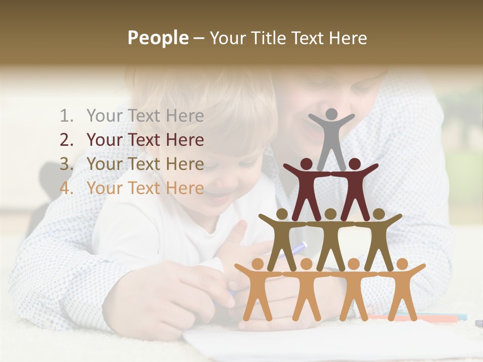 Adult Happiness Happy PowerPoint Template