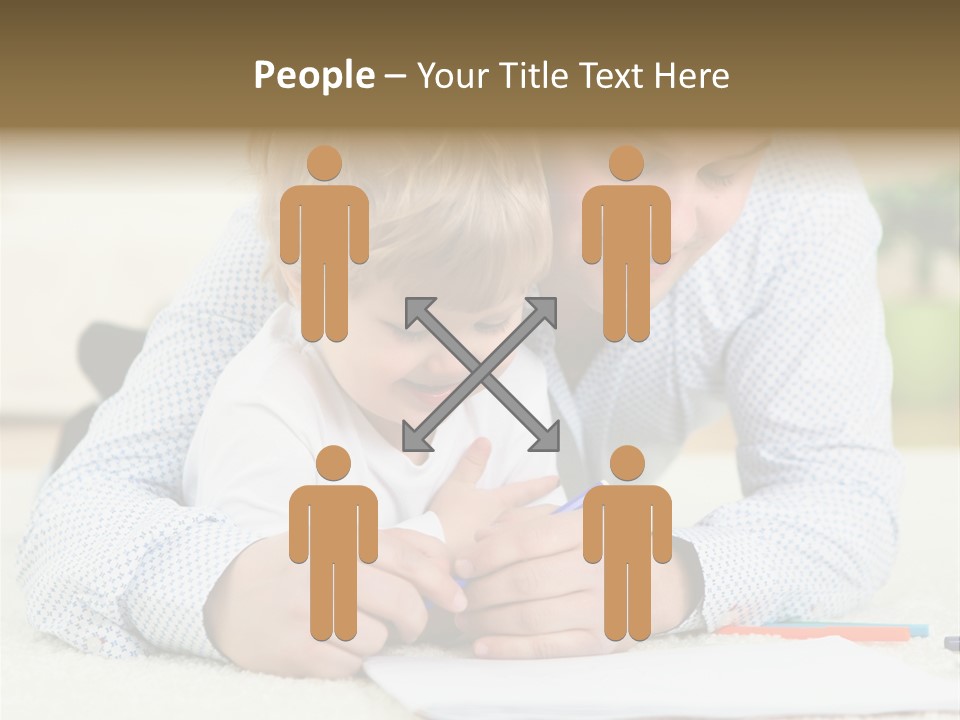 Adult Happiness Happy PowerPoint Template