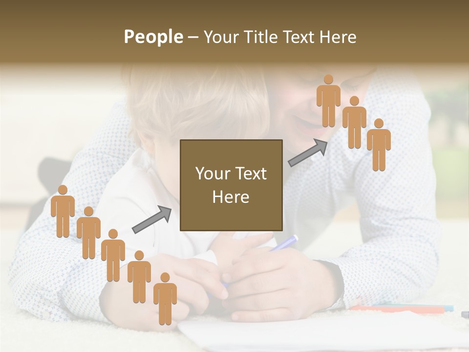 Adult Happiness Happy PowerPoint Template