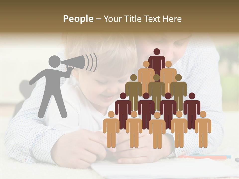 Adult Happiness Happy PowerPoint Template