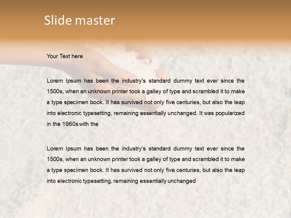 Gourmet Closeup Grained PowerPoint Template