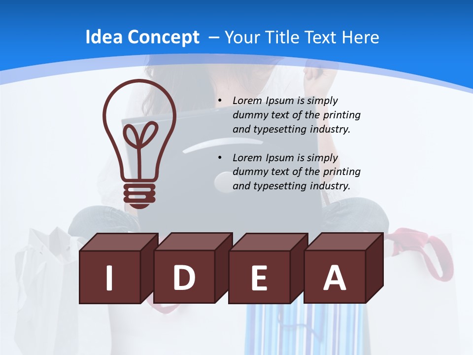 Banking Female Brunette PowerPoint Template