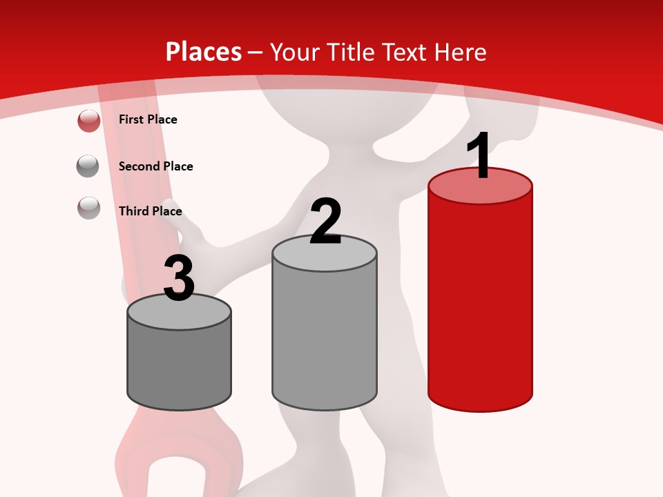 Happy Illustration Spanner PowerPoint Template