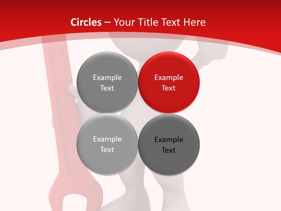 Happy Illustration Spanner PowerPoint Template