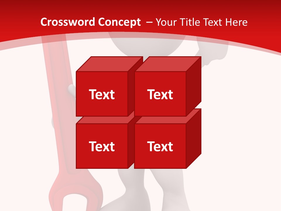 Happy Illustration Spanner PowerPoint Template