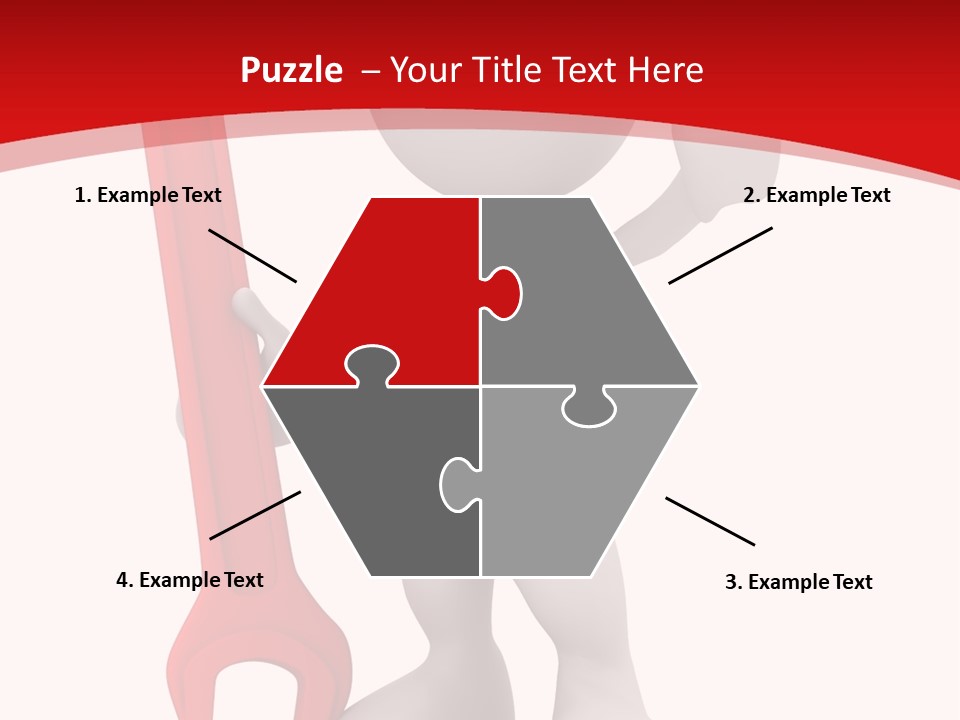 Happy Illustration Spanner PowerPoint Template