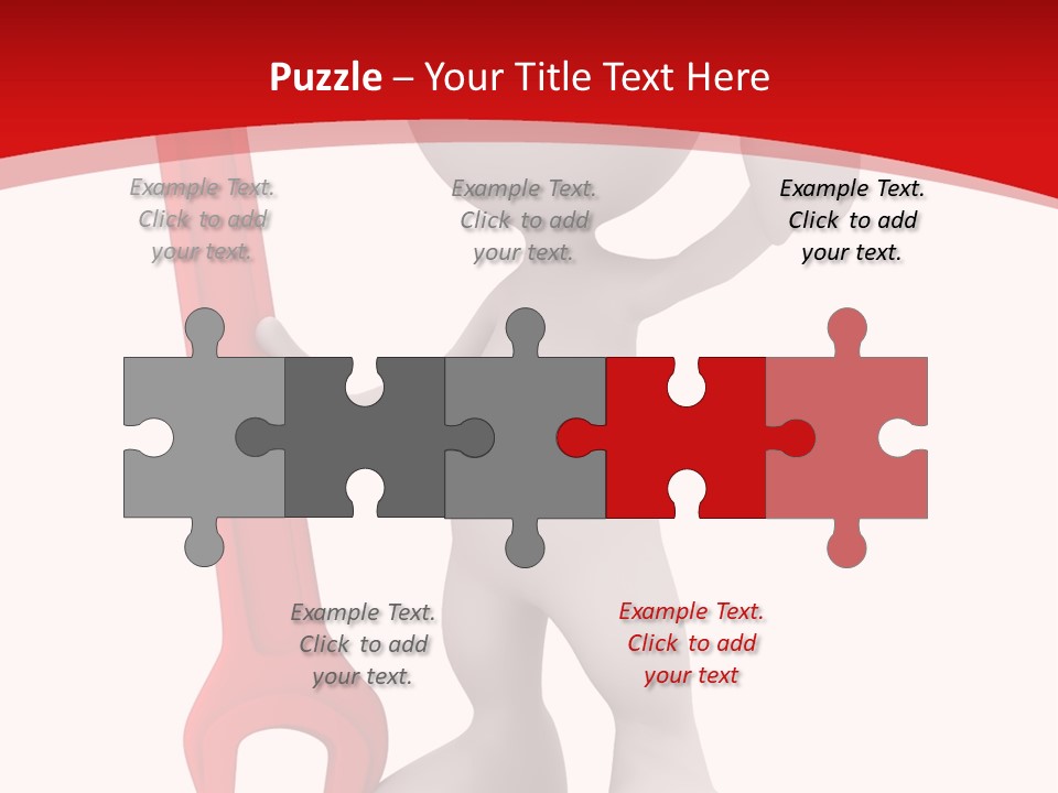 Happy Illustration Spanner PowerPoint Template