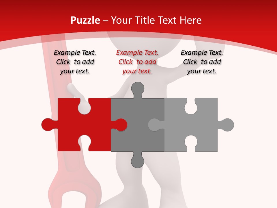 Happy Illustration Spanner PowerPoint Template