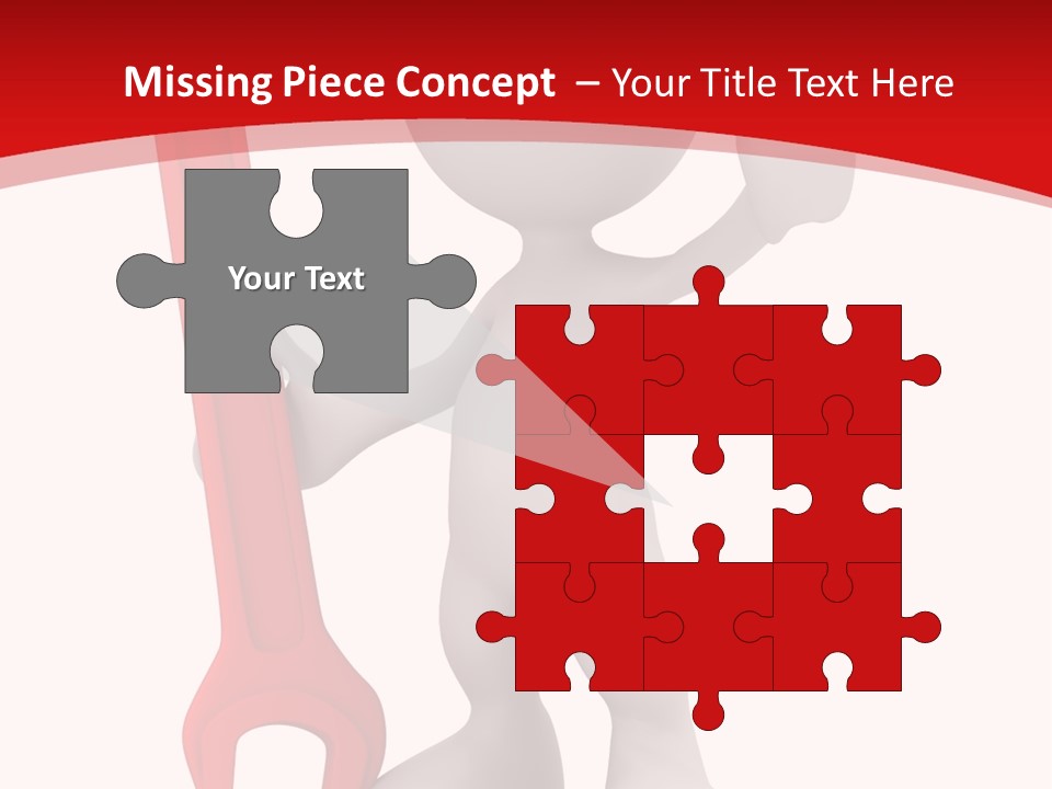 Happy Illustration Spanner PowerPoint Template