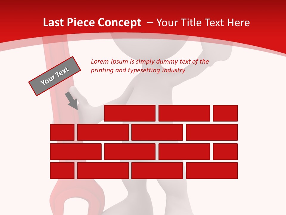 Happy Illustration Spanner PowerPoint Template