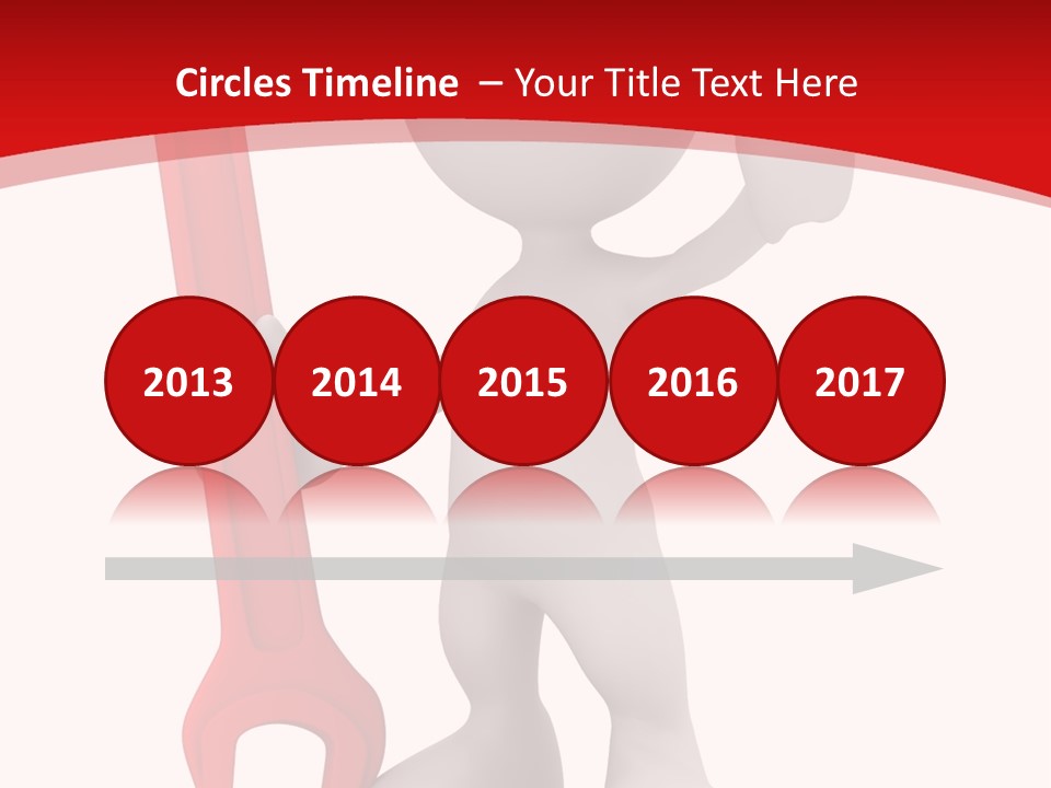 Happy Illustration Spanner PowerPoint Template