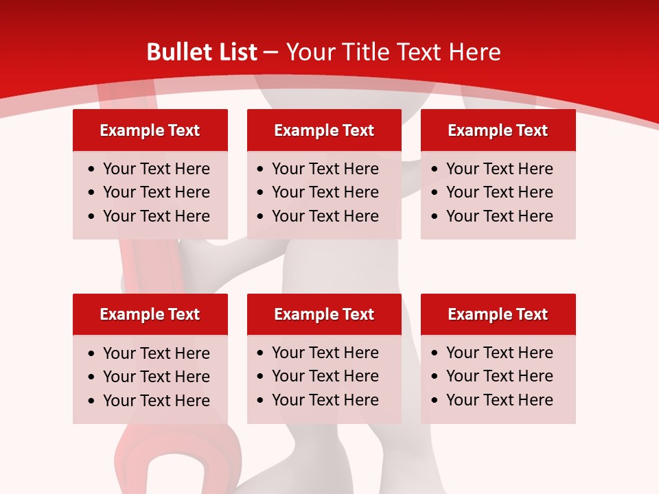 Happy Illustration Spanner PowerPoint Template