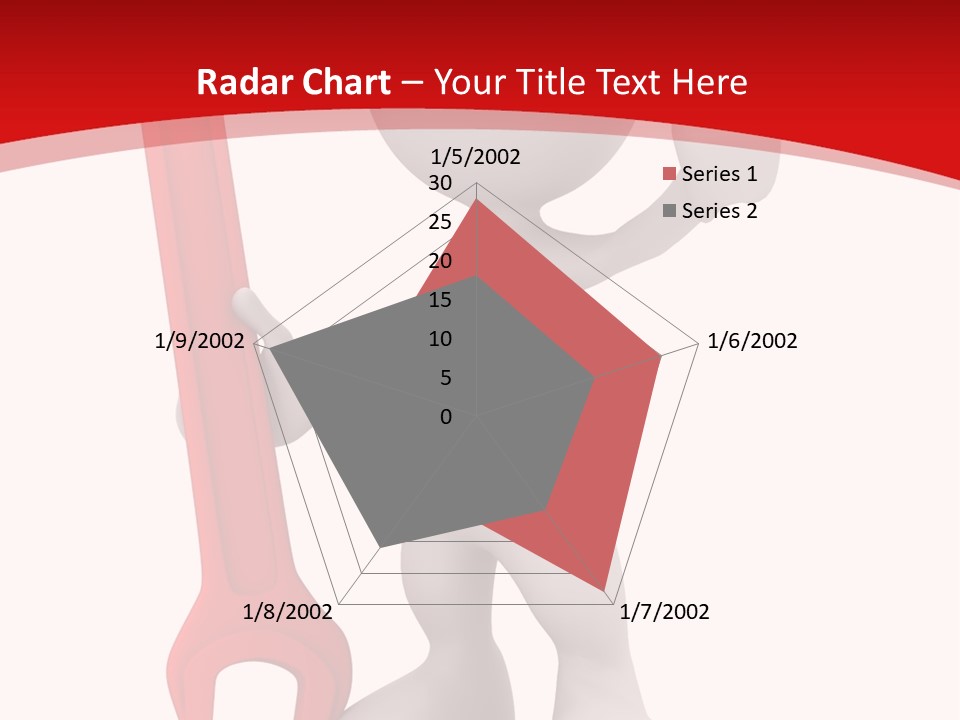 Happy Illustration Spanner PowerPoint Template