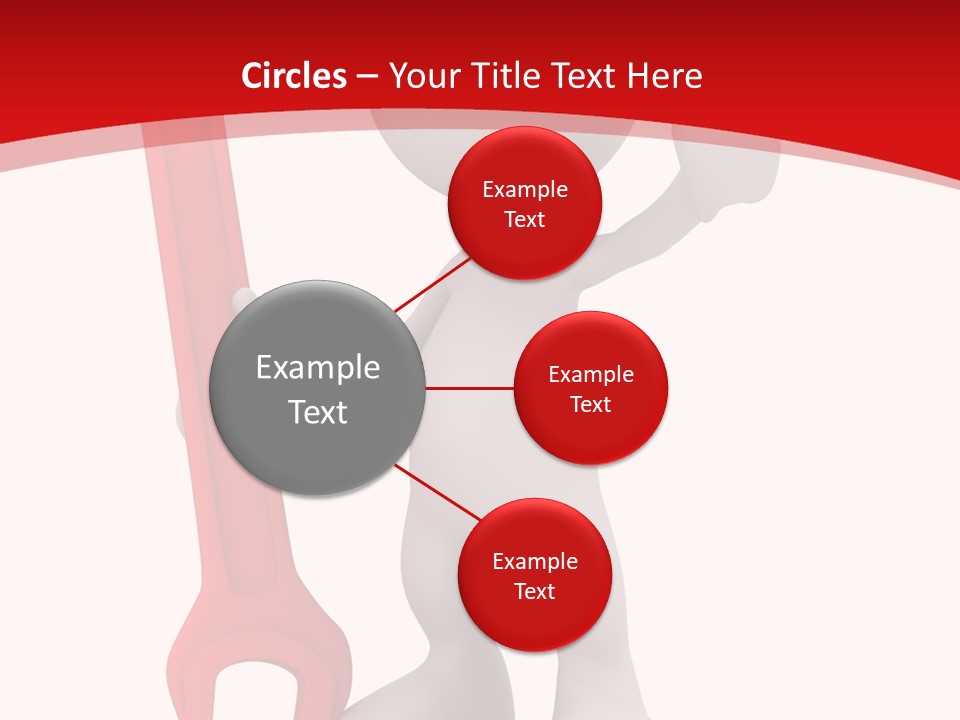 Happy Illustration Spanner PowerPoint Template