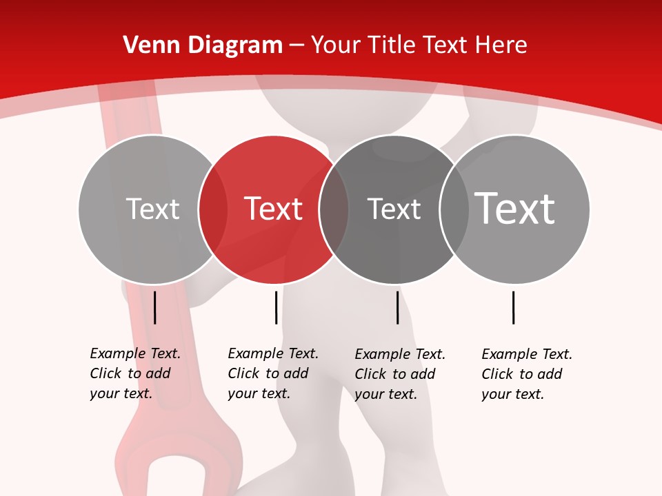 Happy Illustration Spanner PowerPoint Template