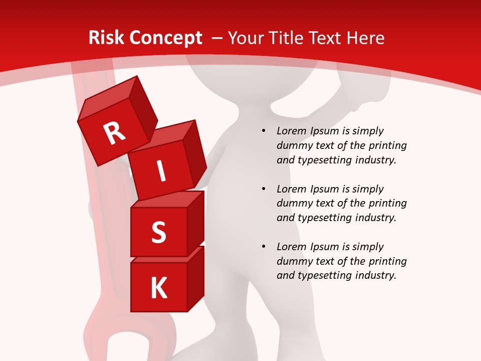 Happy Illustration Spanner PowerPoint Template