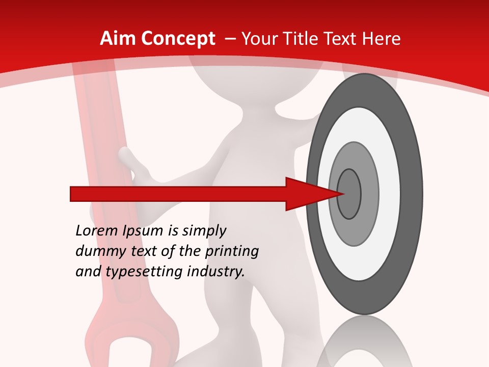 Happy Illustration Spanner PowerPoint Template