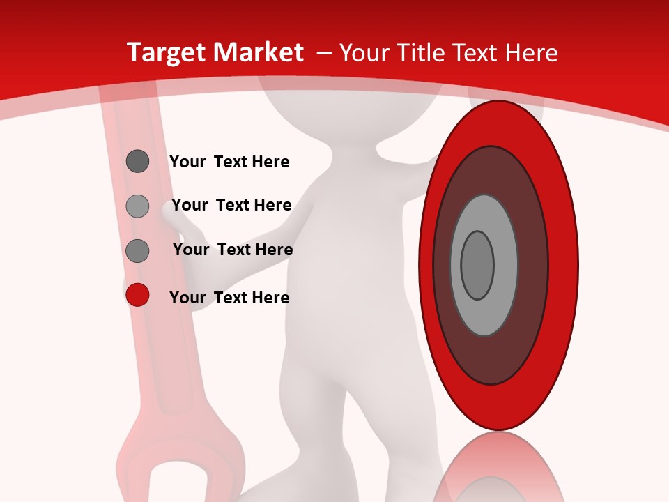 Happy Illustration Spanner PowerPoint Template