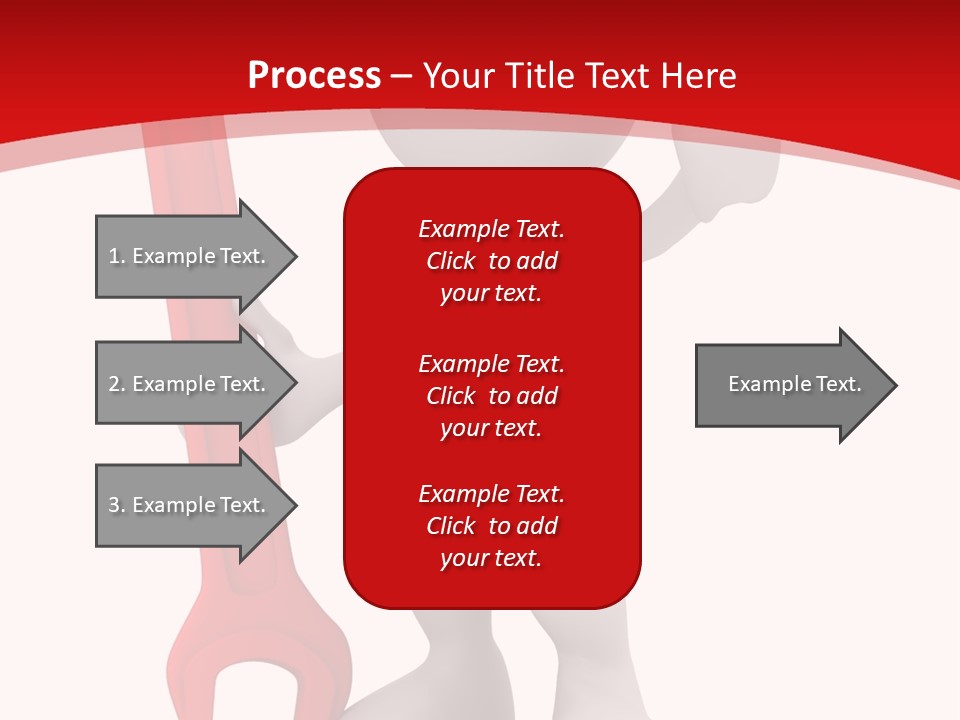 Happy Illustration Spanner PowerPoint Template
