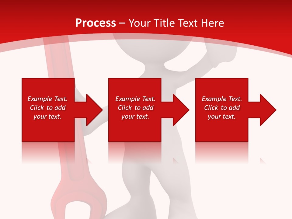 Happy Illustration Spanner PowerPoint Template