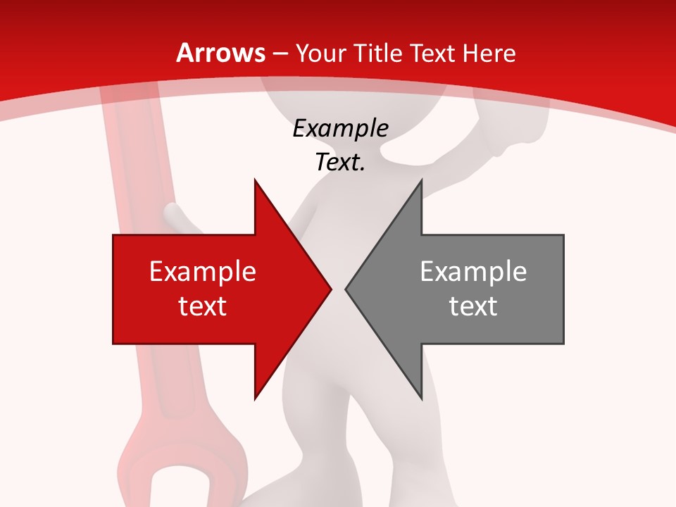 Happy Illustration Spanner PowerPoint Template