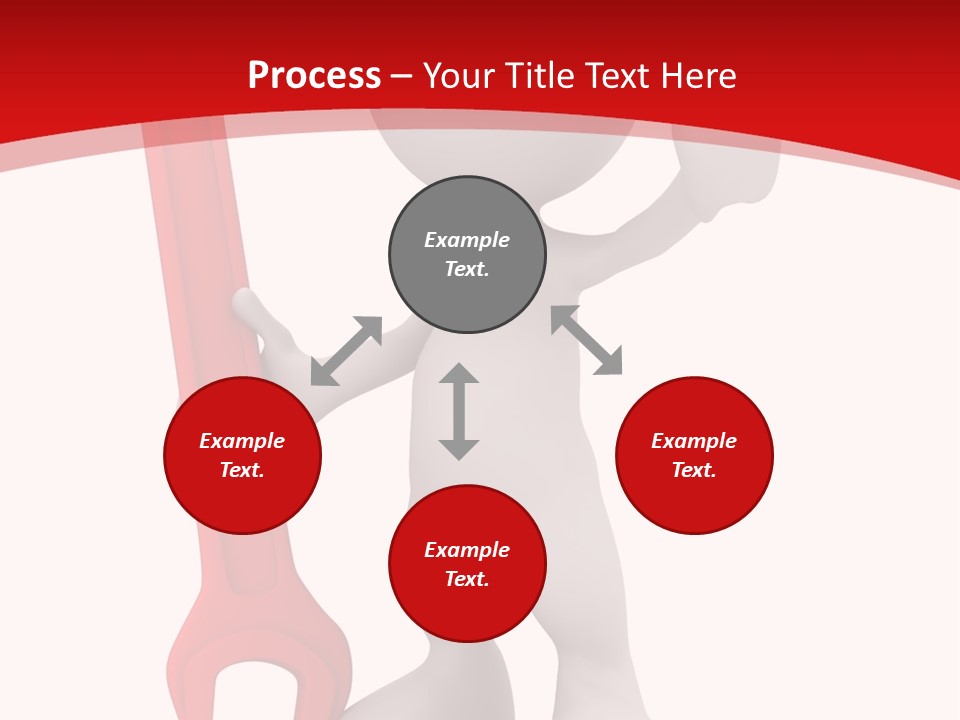 Happy Illustration Spanner PowerPoint Template
