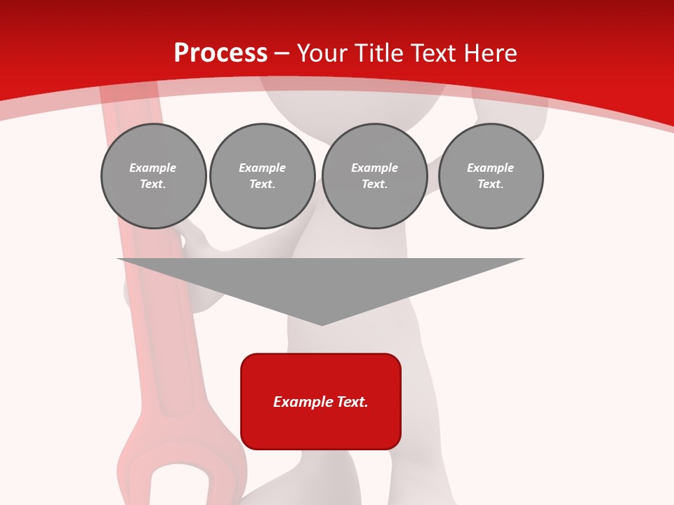 Happy Illustration Spanner PowerPoint Template