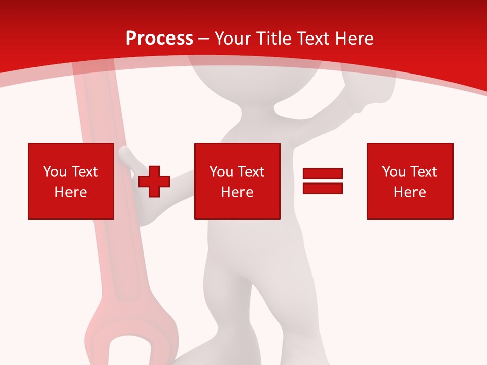 Happy Illustration Spanner PowerPoint Template