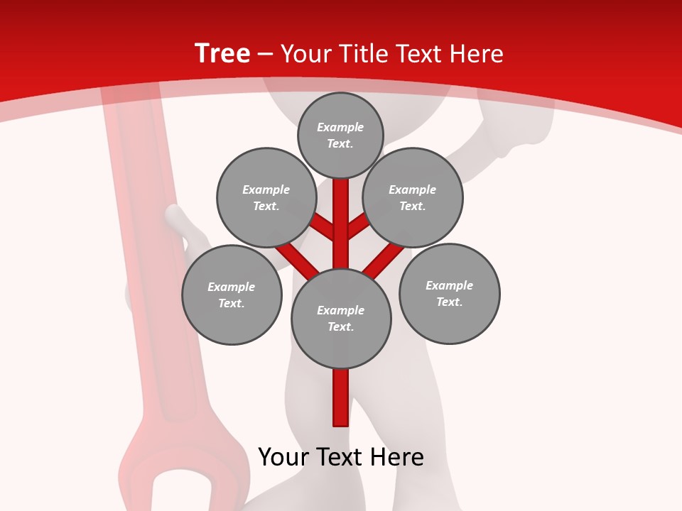 Happy Illustration Spanner PowerPoint Template