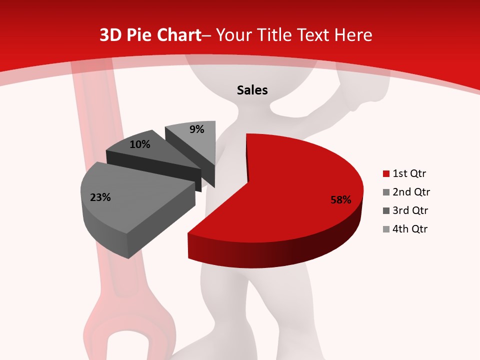 Happy Illustration Spanner PowerPoint Template