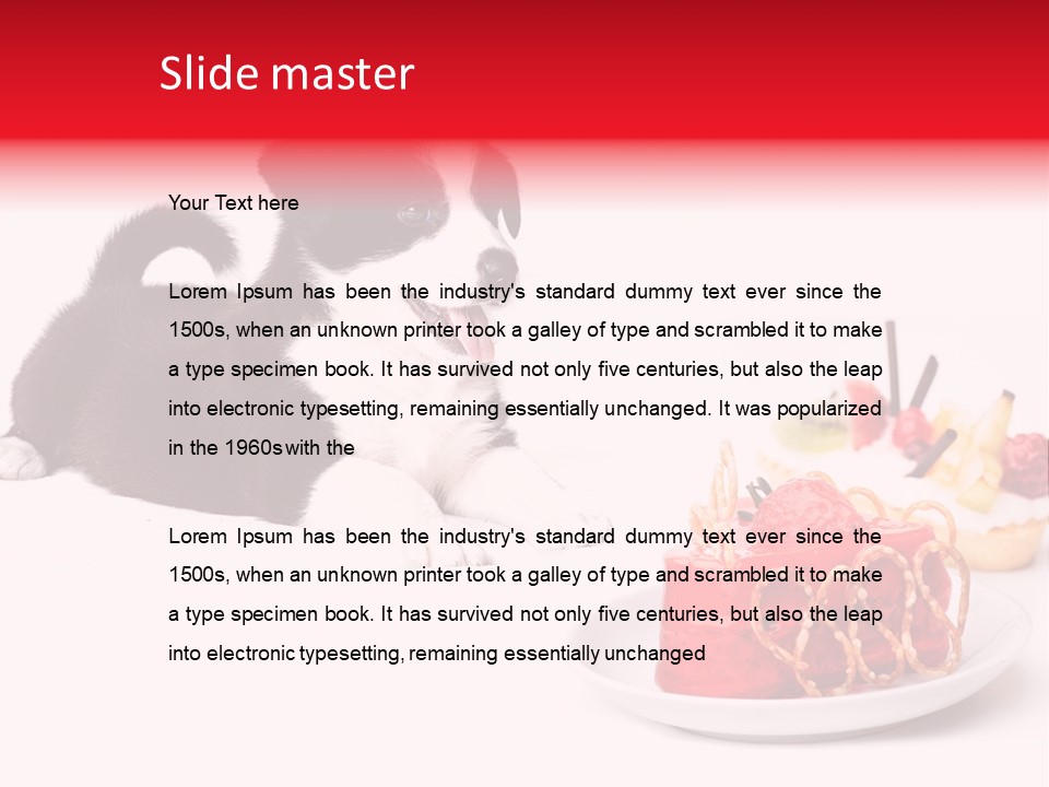 Young Top Puppy PowerPoint Template