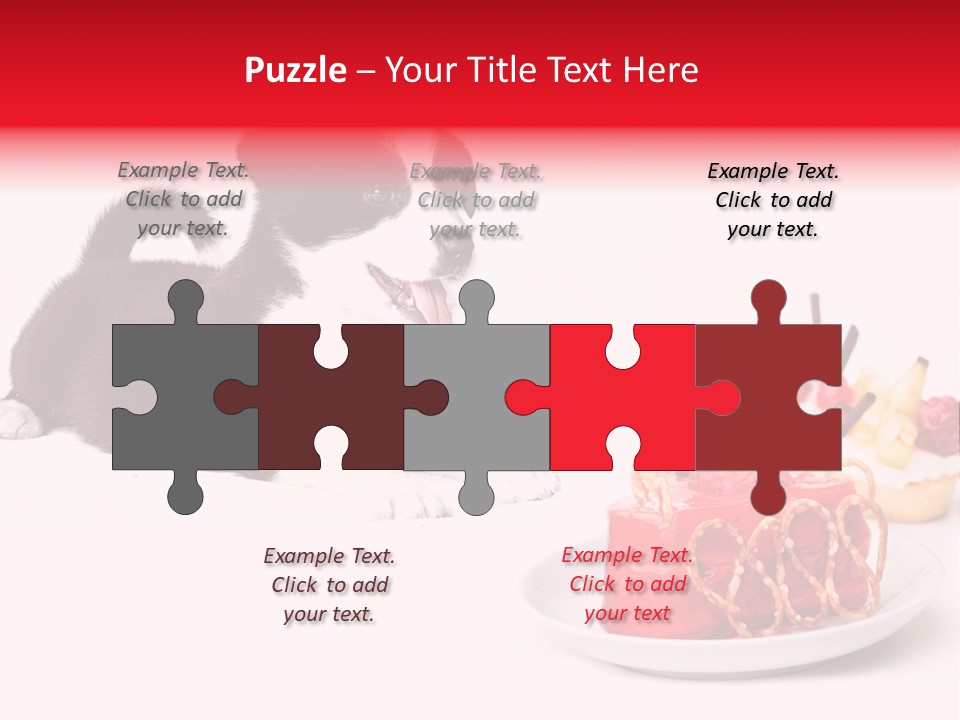 Young Top Puppy PowerPoint Template