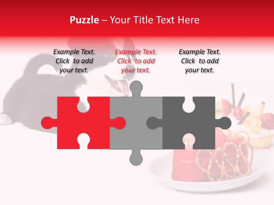 Young Top Puppy PowerPoint Template