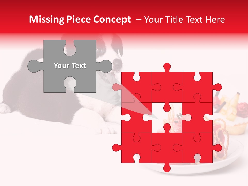 Young Top Puppy PowerPoint Template