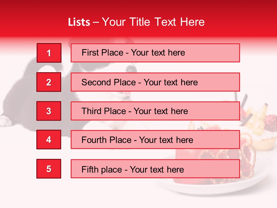 Young Top Puppy PowerPoint Template