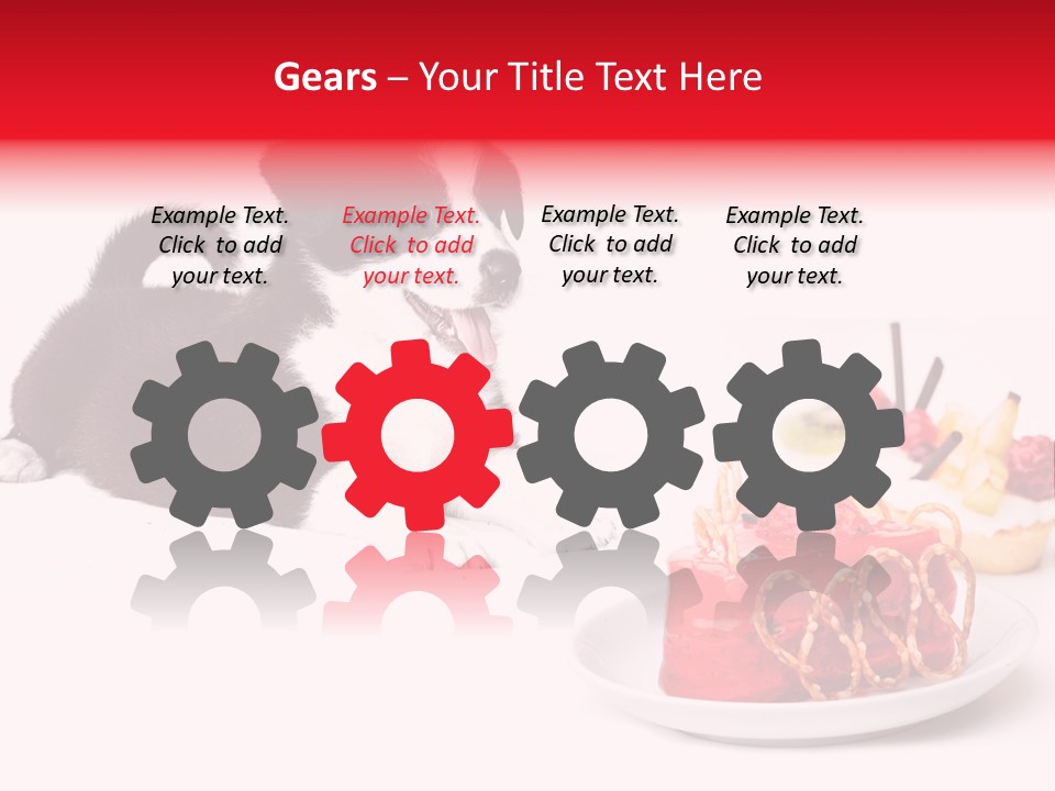 Young Top Puppy PowerPoint Template