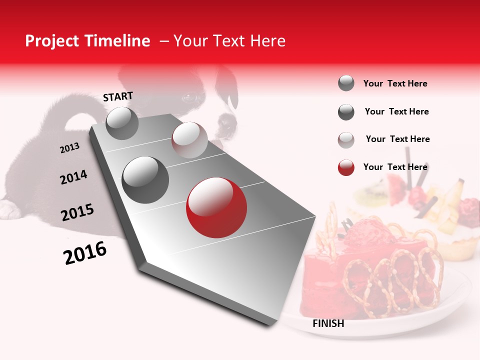 Young Top Puppy PowerPoint Template