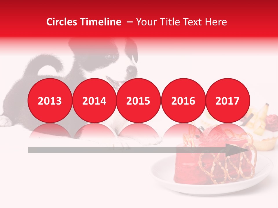 Young Top Puppy PowerPoint Template