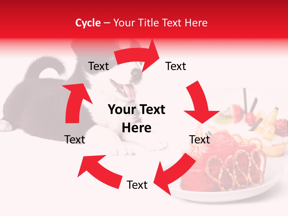 Young Top Puppy PowerPoint Template