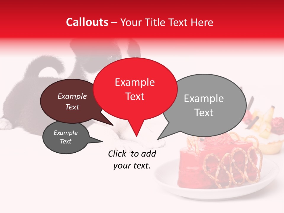 Young Top Puppy PowerPoint Template