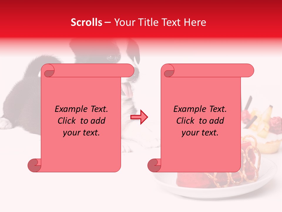 Young Top Puppy PowerPoint Template